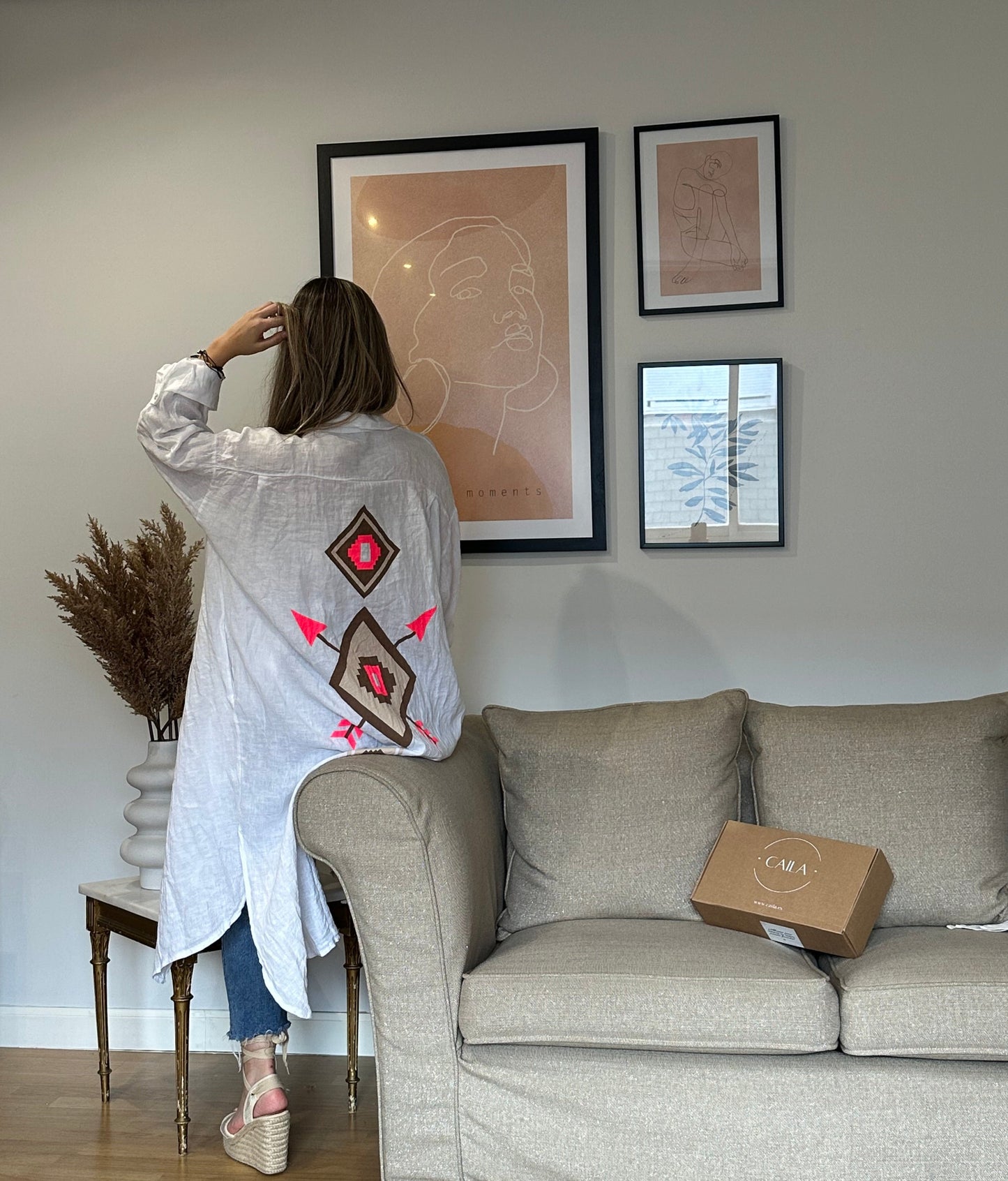 Kimono Lino Blanco