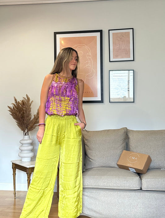 Top Tie Dye Morado