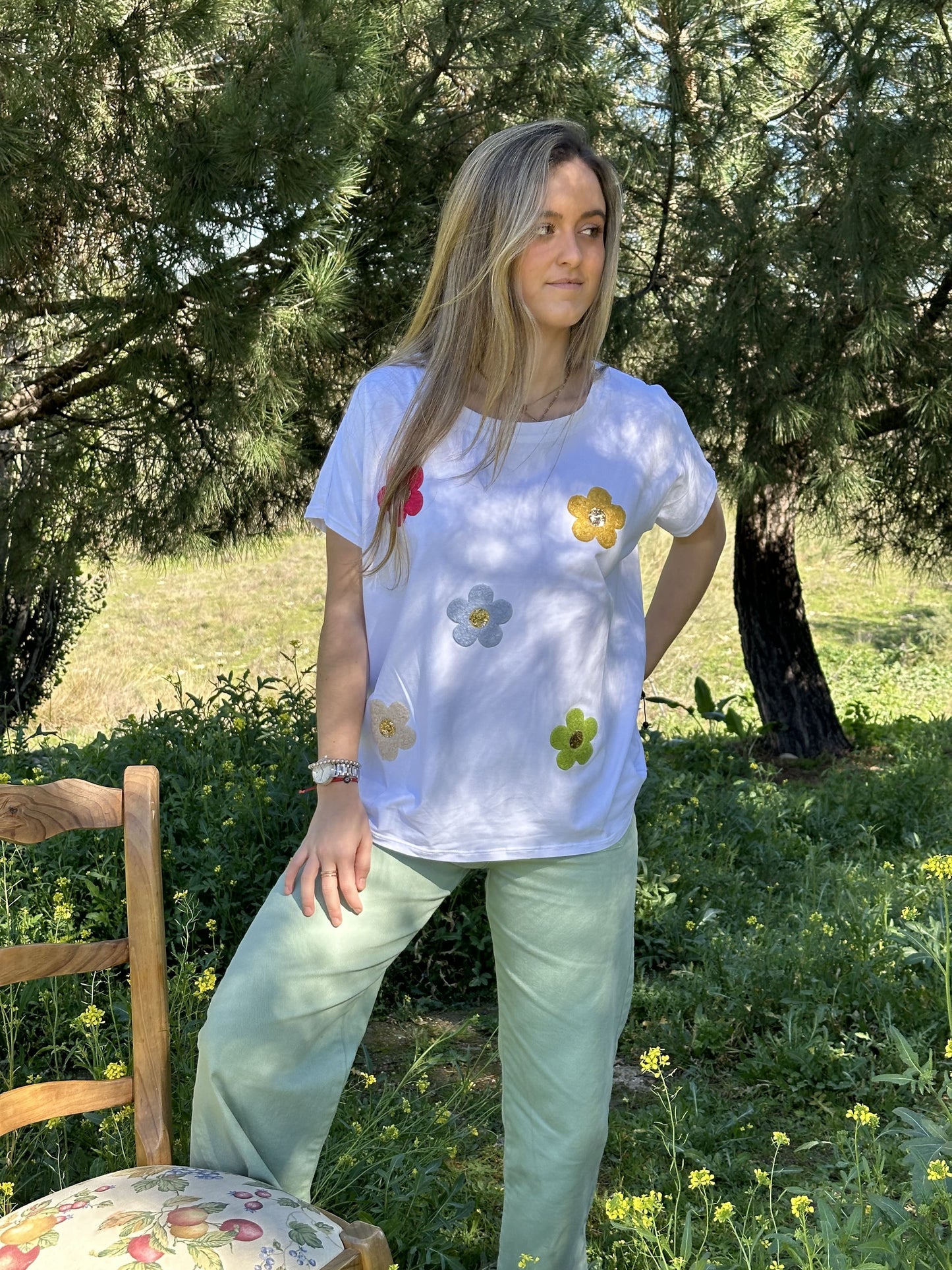Camiseta Flor