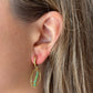 Pendientes Óvalo Verde