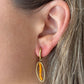 Pendientes Óvalo Naranja